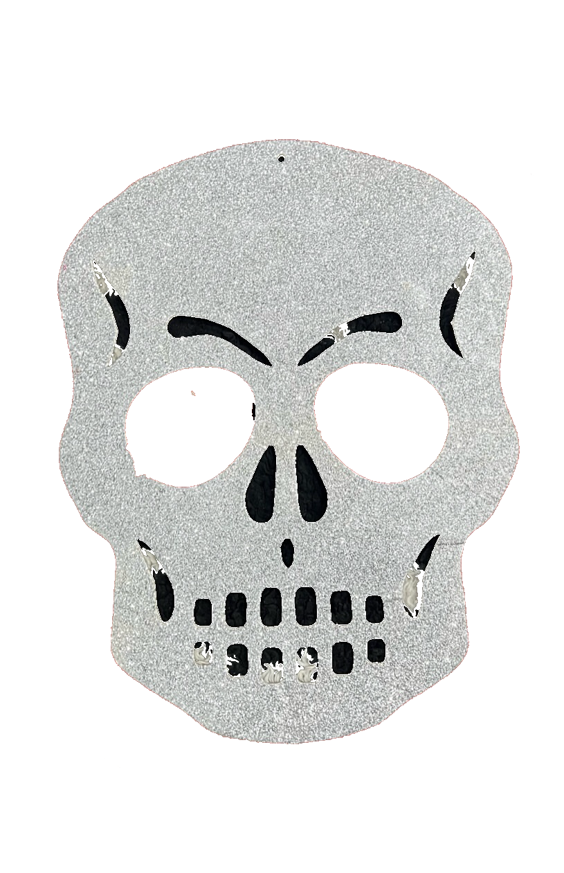 Big Glitter Skull Hanging