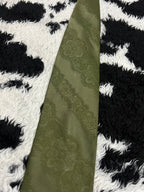 Velducci Green Embroidered Tie