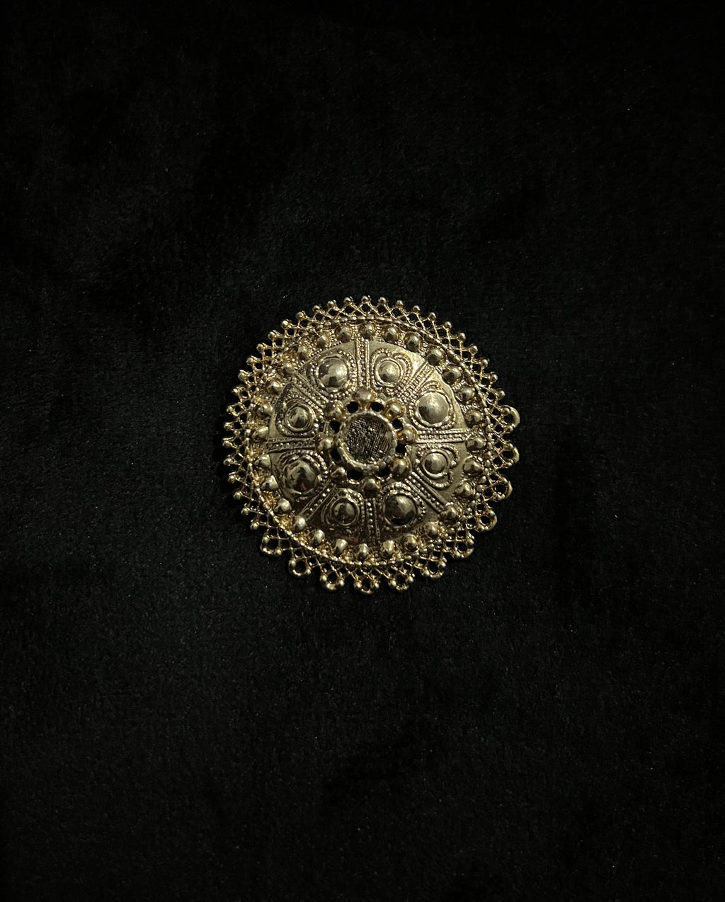 Gold Metal Brooch