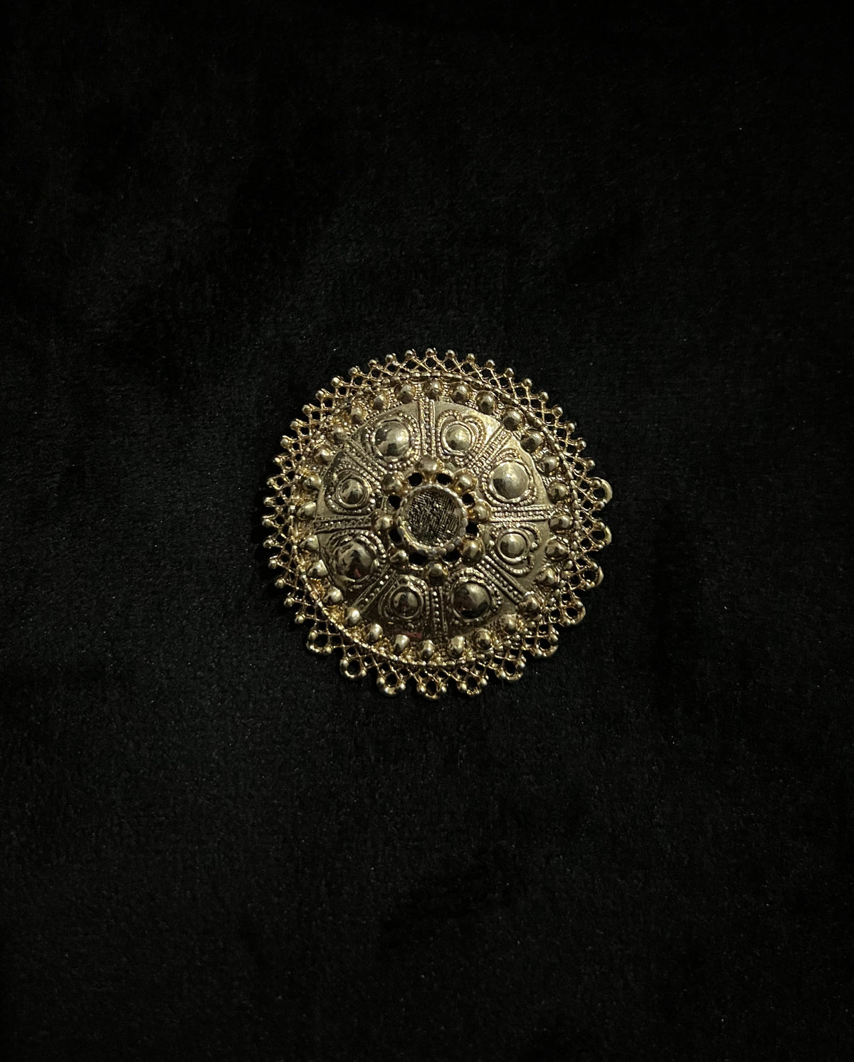 Gold Metal Brooch