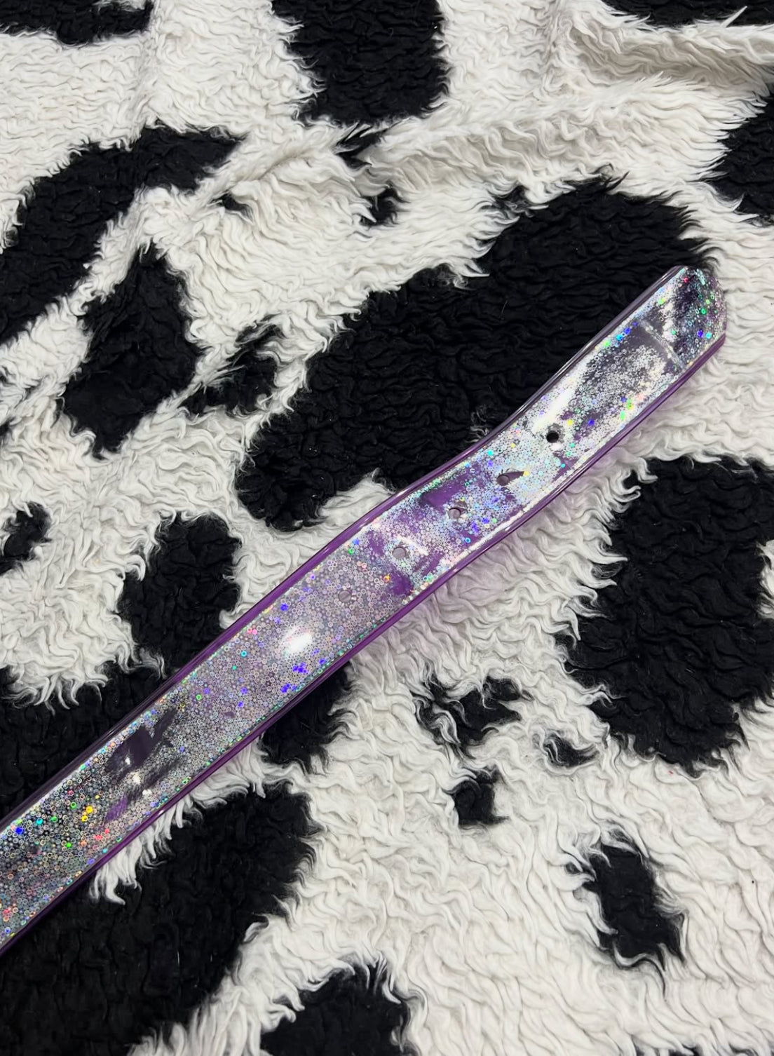 Purple & Silver Shiny Belt