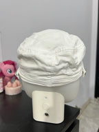 White Metal Studded Cap