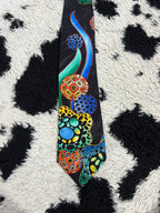 Burton Black Geometric Tie