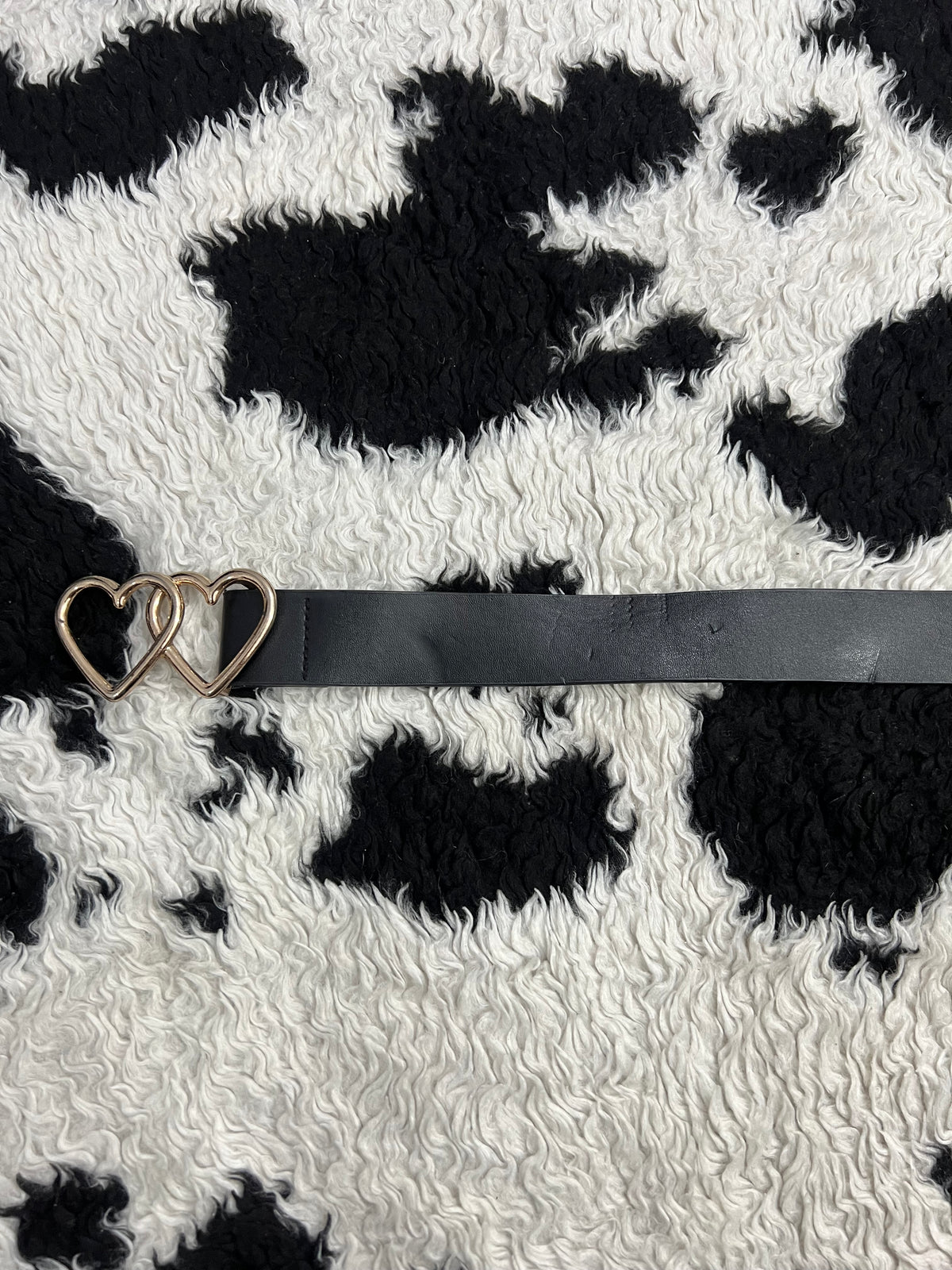 Double Heart Buckle Belt