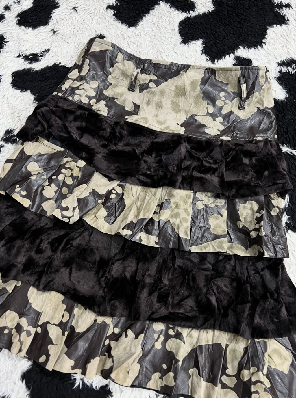 Animal Print & Fur Skirt