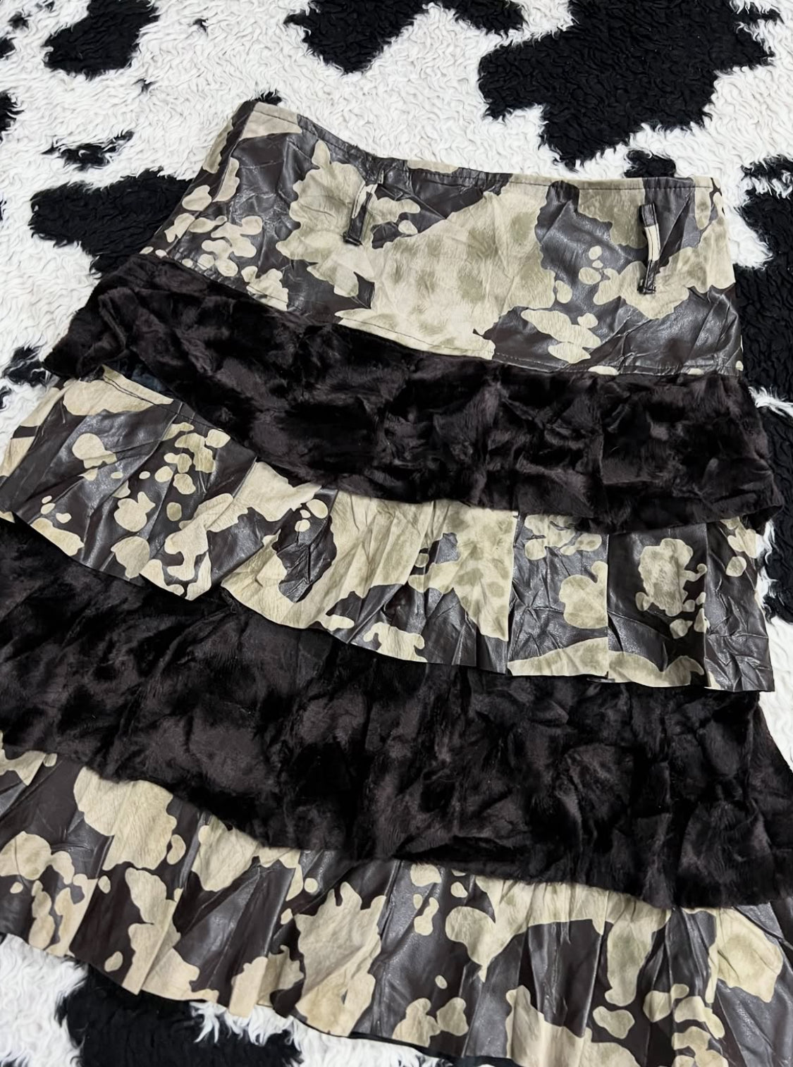 Animal Print & Fur Skirt