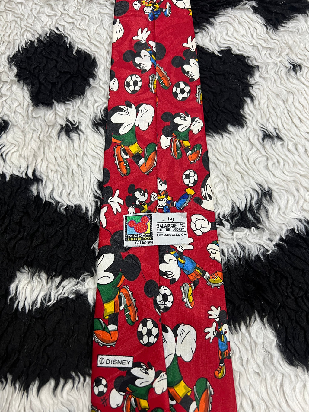 Mickey Mouse Football Tie