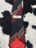 Delamare Black Embroidered Tie