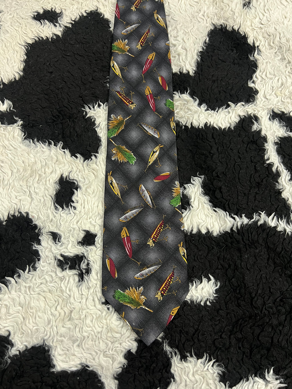 Fish Baits Graphic Tie