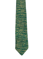 Green Musical Sheet Tie