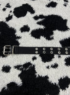 Double Hole Black Belt