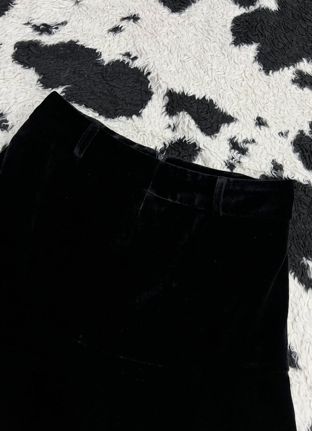 Black Velvet Skirt