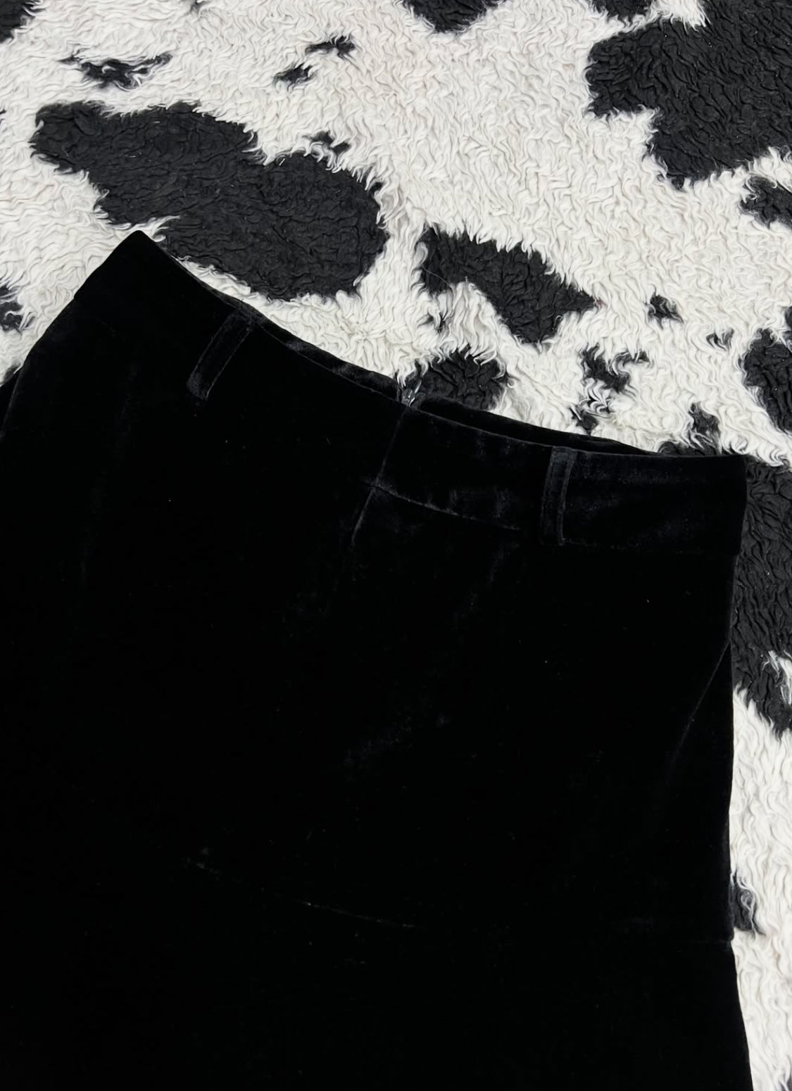 Black Velvet Skirt
