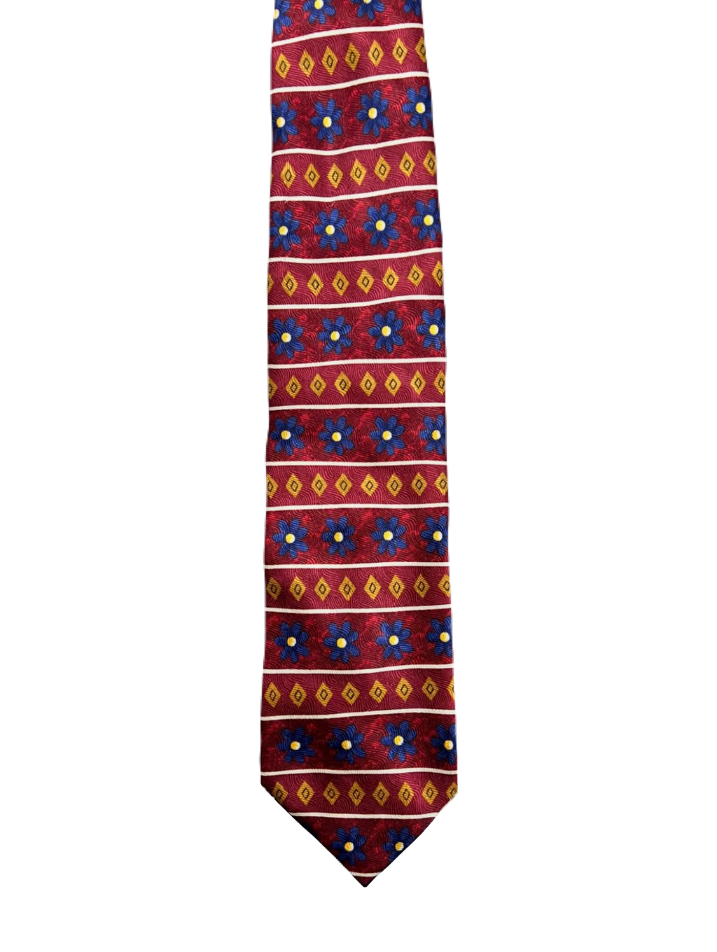 Charleston Red Floral Tie