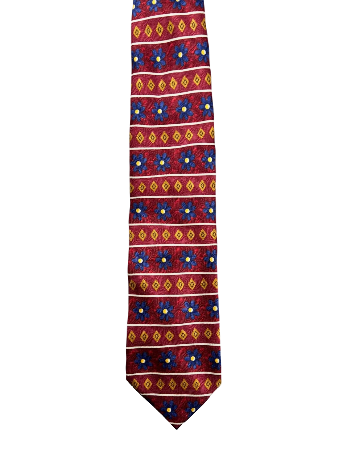 Charleston Red Floral Tie