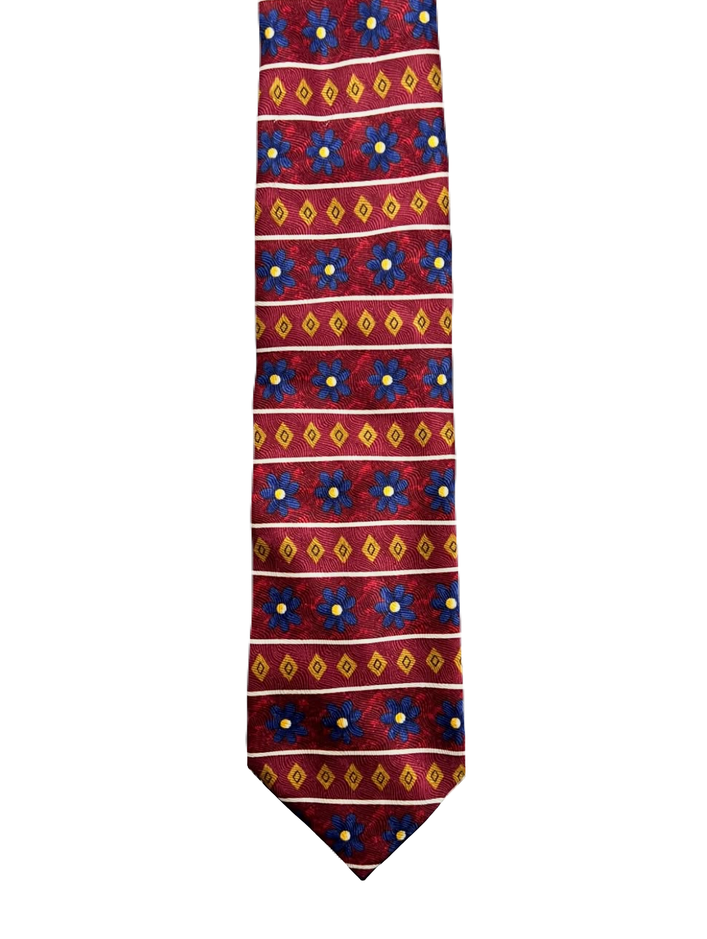 Charleston Red Floral Tie