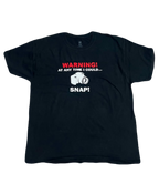 "Warning! At any time I could... Snap!" Camera Tee (Extra Large)
