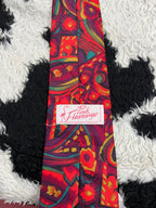 Pink Flamingo Abstract Vibrant Tie