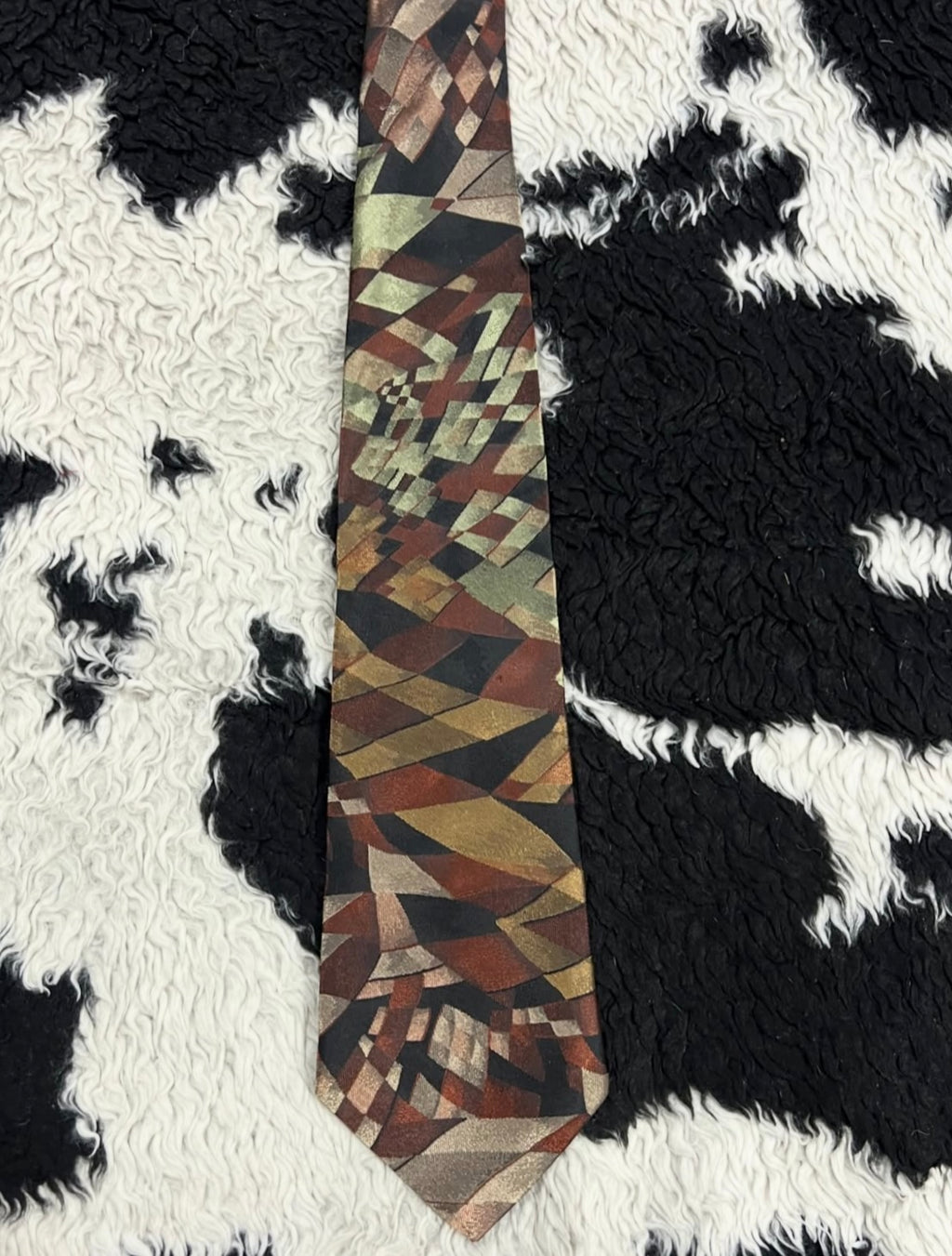 Debenhams Abstract Brown Embroidered Tie