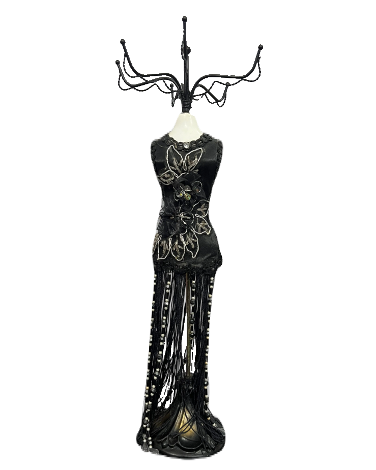 Black Jewelry Dress Mannequin