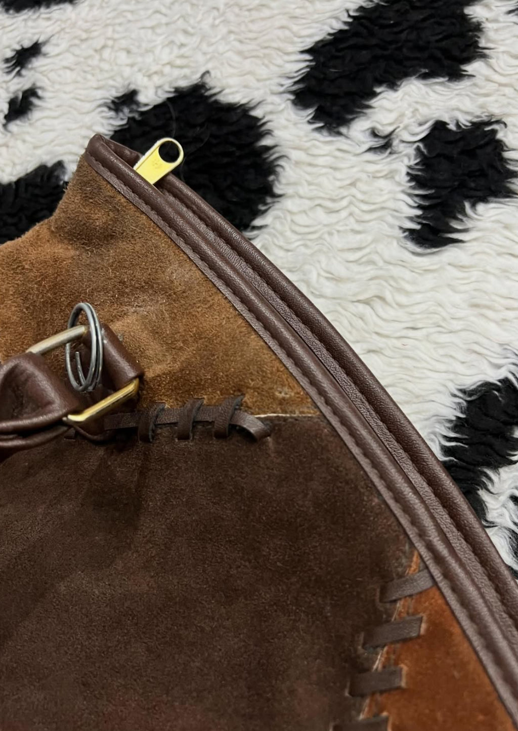 Brown Patchwork Bag