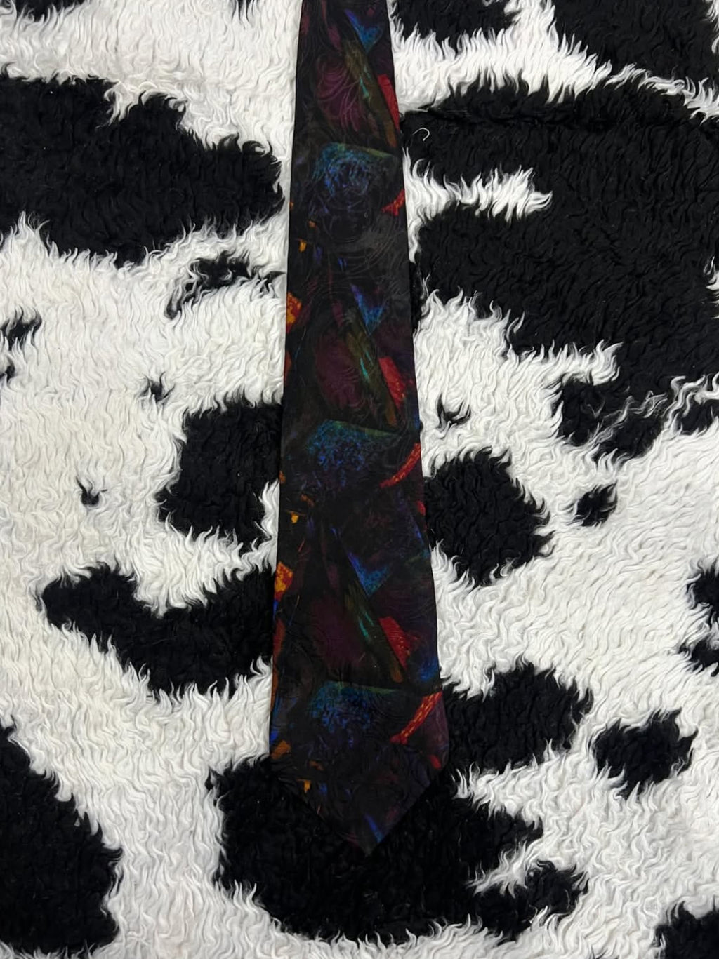 Por Monsier Black Abstract Tie