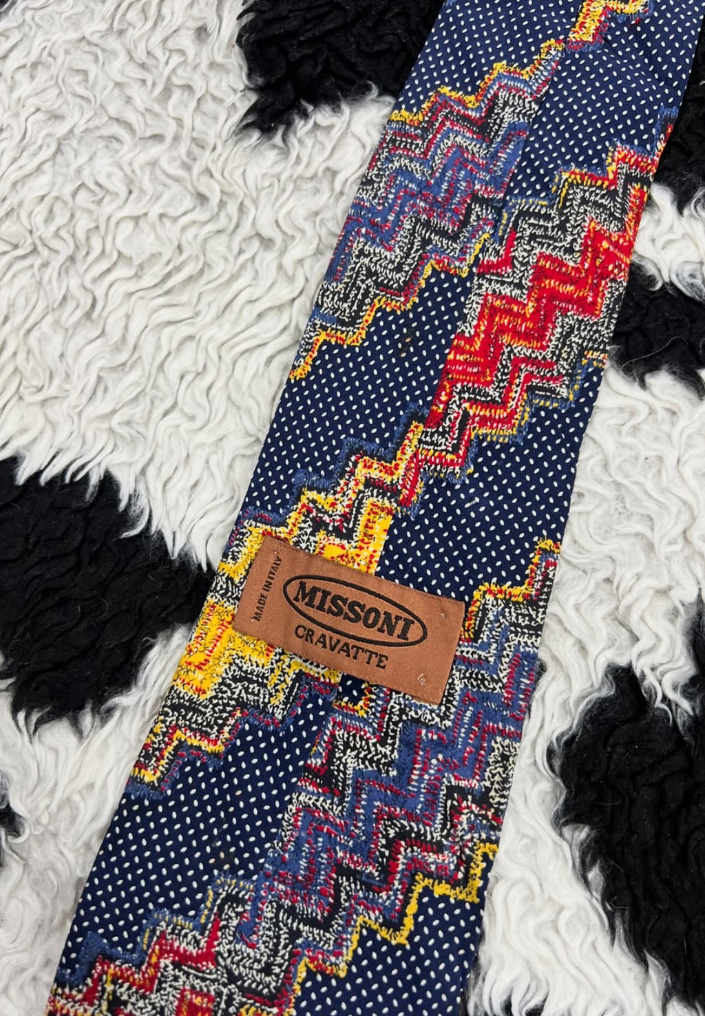 Missoni Zig Zag Patterned Tie