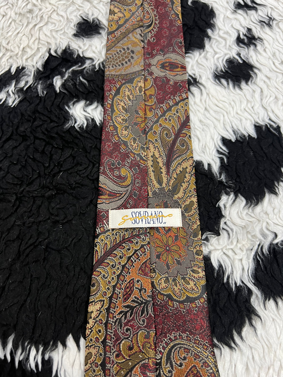 Sovrano Paisley Embroidered Tie