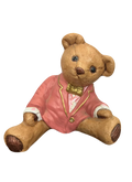 Vintage 1998 Bear in Suit Coin Collector