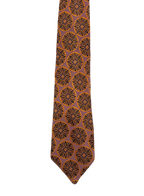 Embroidered Circular Floral Tie