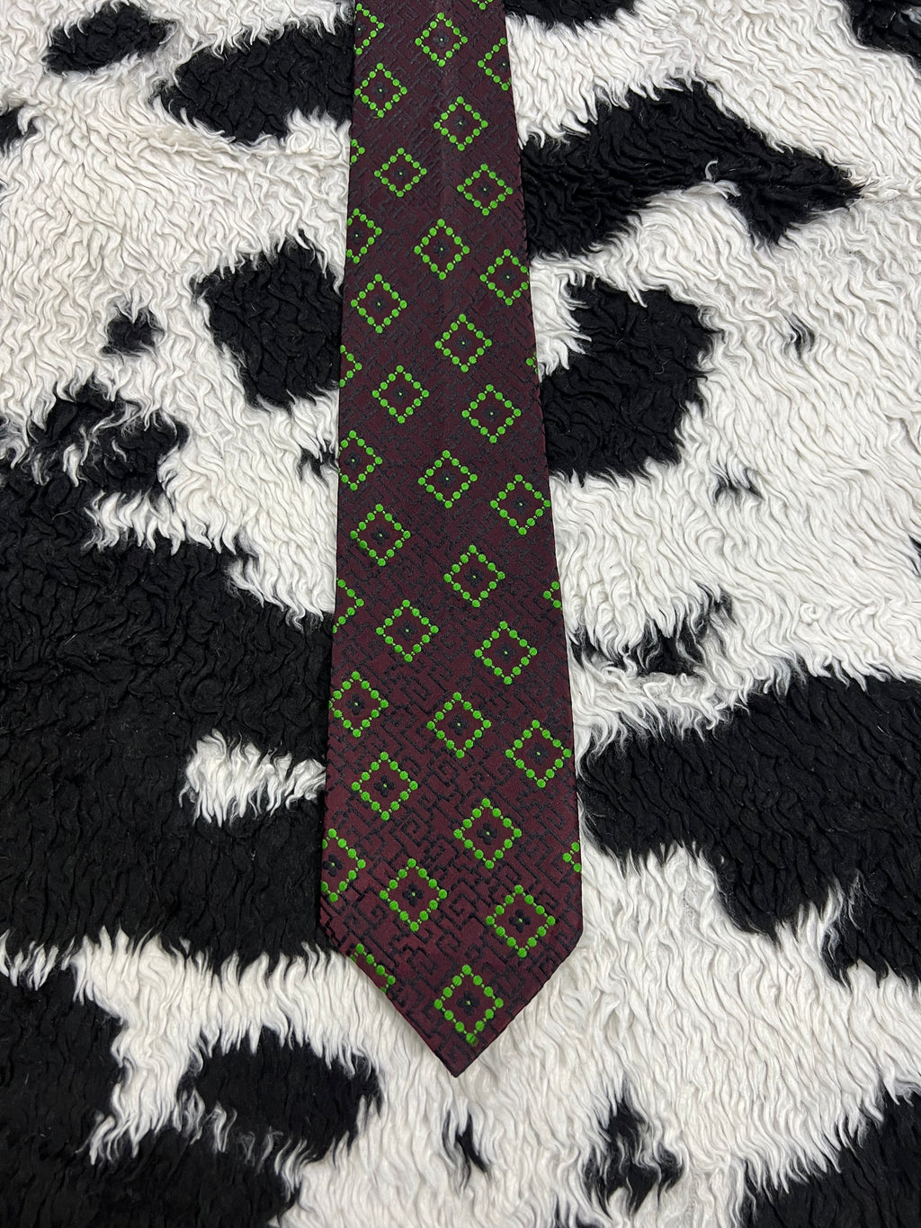 Keynote Plum & Green Embroidered Tie