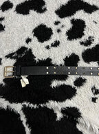 Black & White Beaded Stud Belt