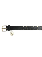 Black & White Beaded Stud Belt