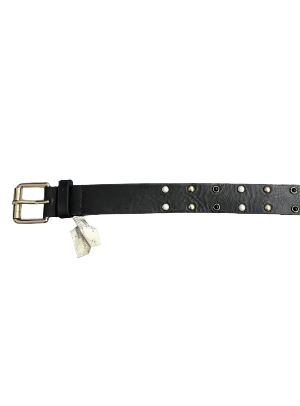Black & White Beaded Stud Belt