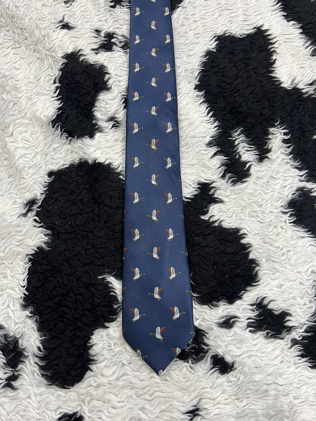 Butler & Webb Flying Mallards Narrow Tie