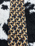Black Flying Mallards Tie