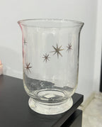 Glass Sparkle Stars Vase