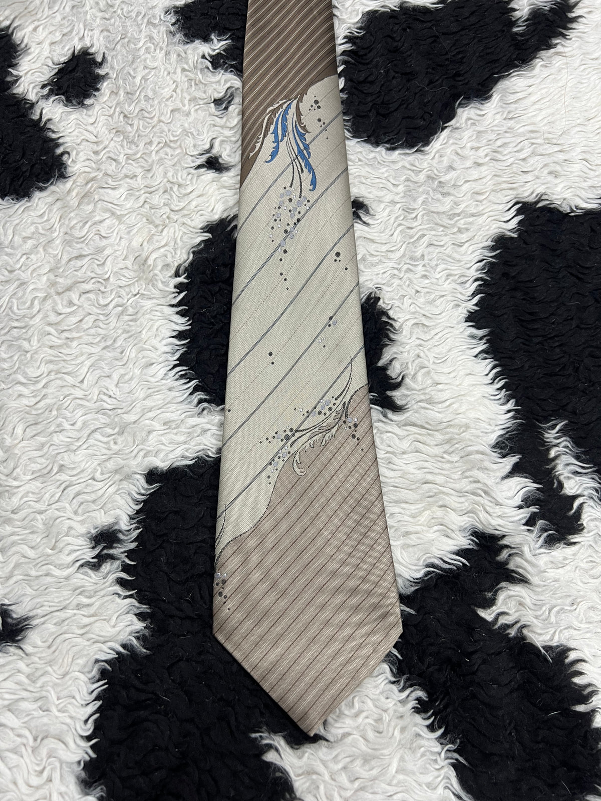 IMAGE Brown Formal Striped Tie