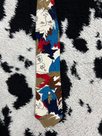 Abstract Star Faces Art Tie