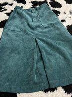 Turquoise Corduroy Skirt