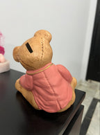 Vintage 1998 Bear in Suit Coin Collector