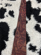 Cranes & Architecture Fully Embroidered Tie