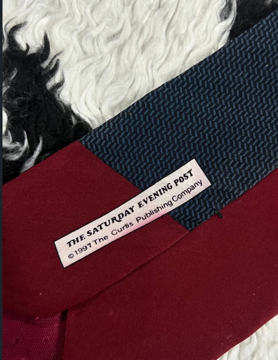 Vintage 1997 Saturday Evening Post Golfing Tie