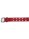 Glitter Red Double-Hole Belt