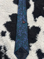 Pierre Pascal Narrow Embroidered Paisley Tie