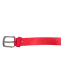 Vibrant Red Plain Belt