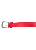 Vibrant Red Plain Belt