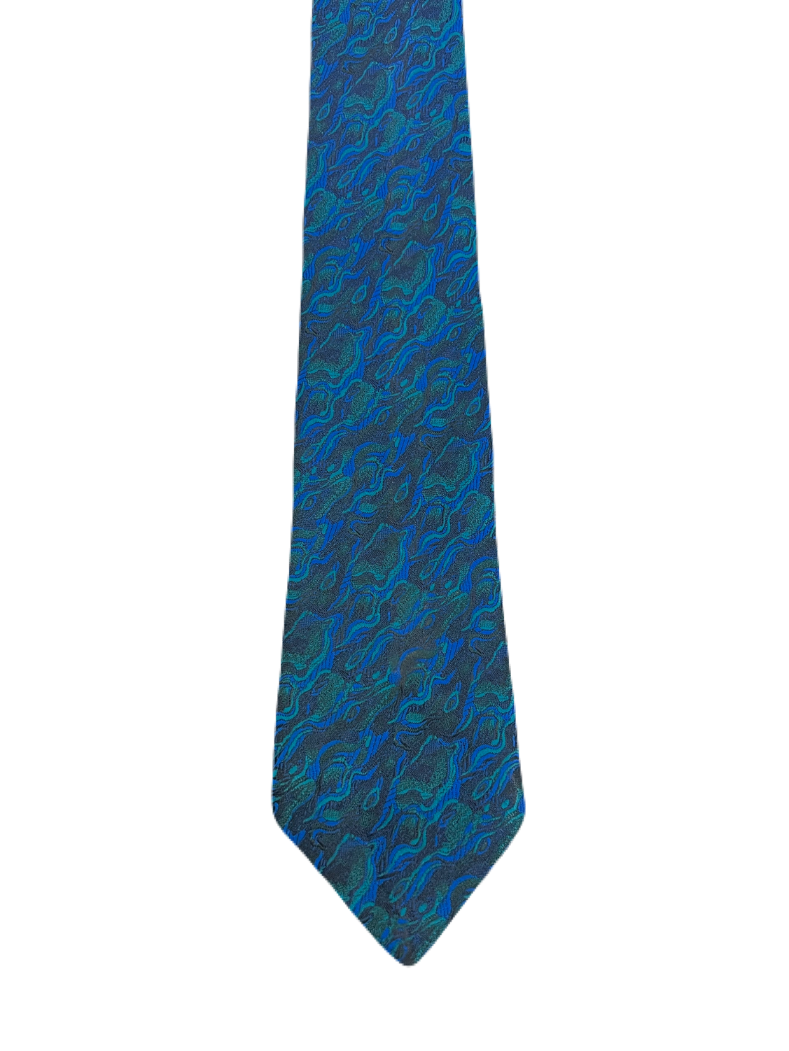 Blue Fully Embroidered Tie