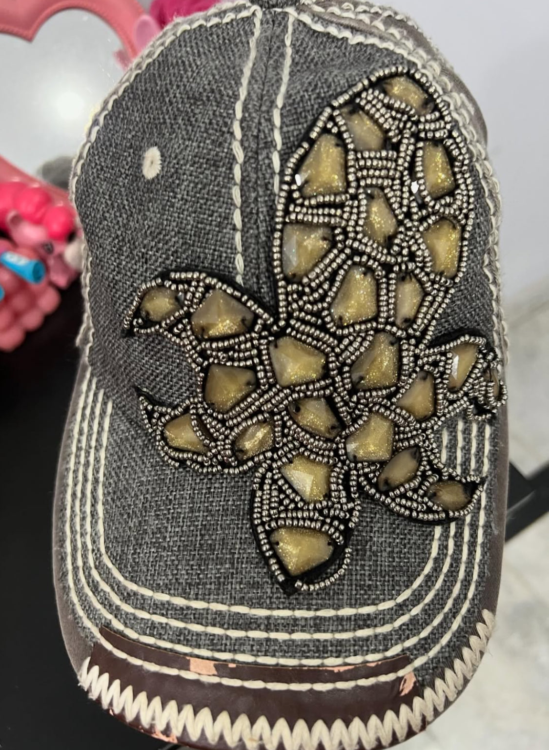 Olive & Pique Fleur-De-Lis Cap
