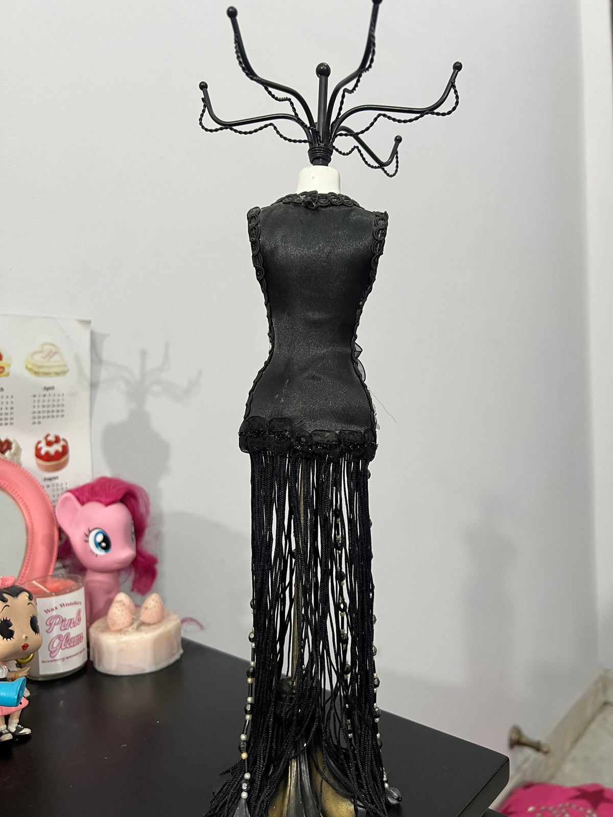 Black Jewelry Dress Mannequin
